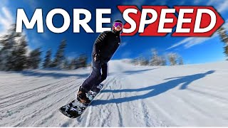 Do This To Snowboard With More Speed