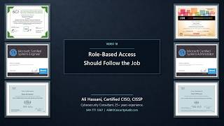HIPAA Compliance 18 Role-Based Access Should Follow the Job