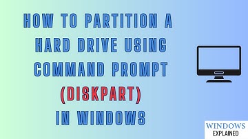 How to Partition a Drive with DISKPART in Command Prompt