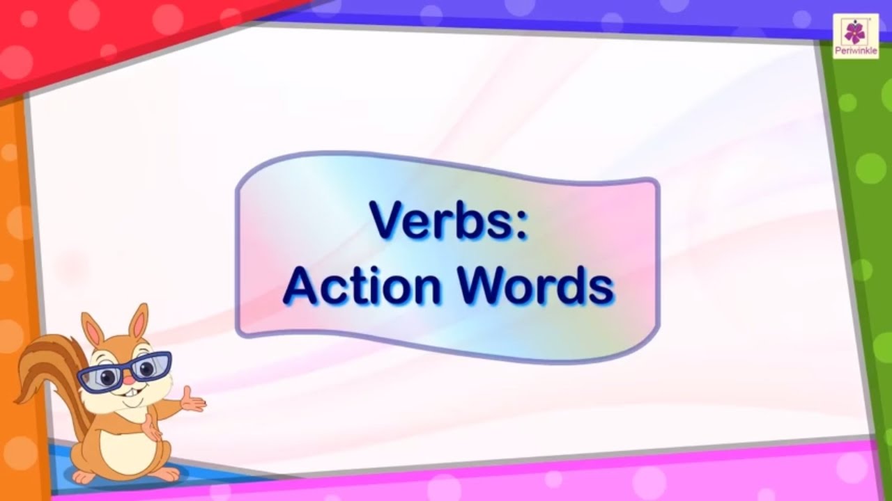 Verbs Action Words For Kids English Grammar Grade 2