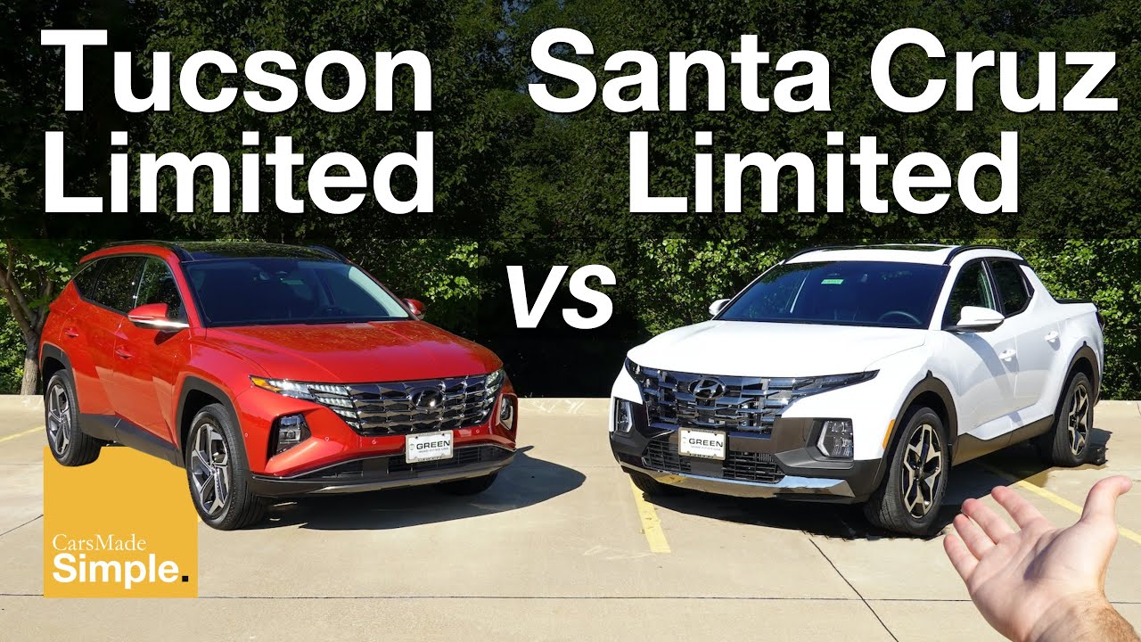 2023 Hyundai Tucson Limited vs Santa Cruz Limited | Side by Side ...