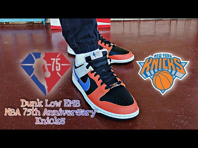 スニーカー Nike Dunk Low EMB NBA 75th Anniversary Knicks NBA 75th Anniversary ' Nike Dunk Low Retro EMB Knicks