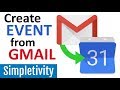 Creating Calendar Events and Tasks from Emails
