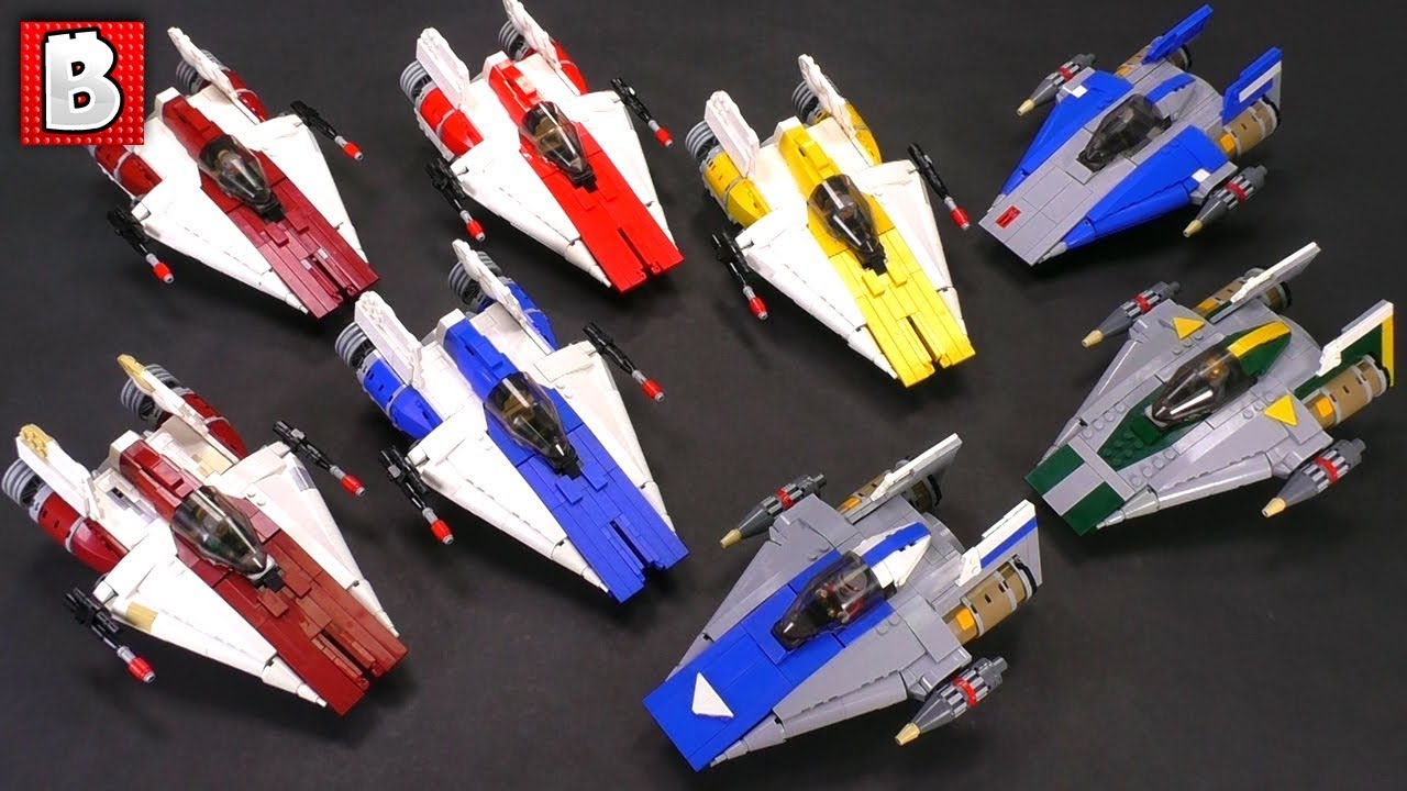 Amazing LEGO A-wing Custom Builds!!! RZ-1 and R-22 Starfighters