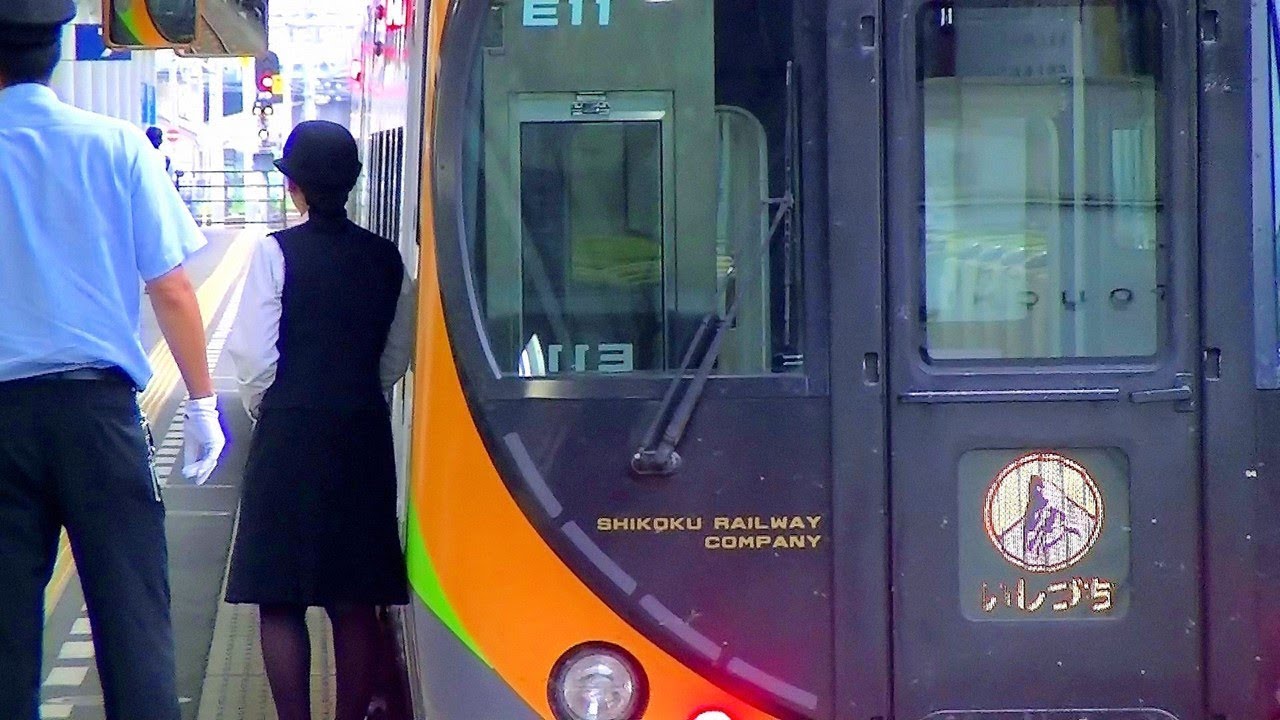 【車内放送】期間限定!! 特急いしづち13号（8600系　多度津行　女性客室乗務員　JR四国チャイム　高松発車前～発車後）