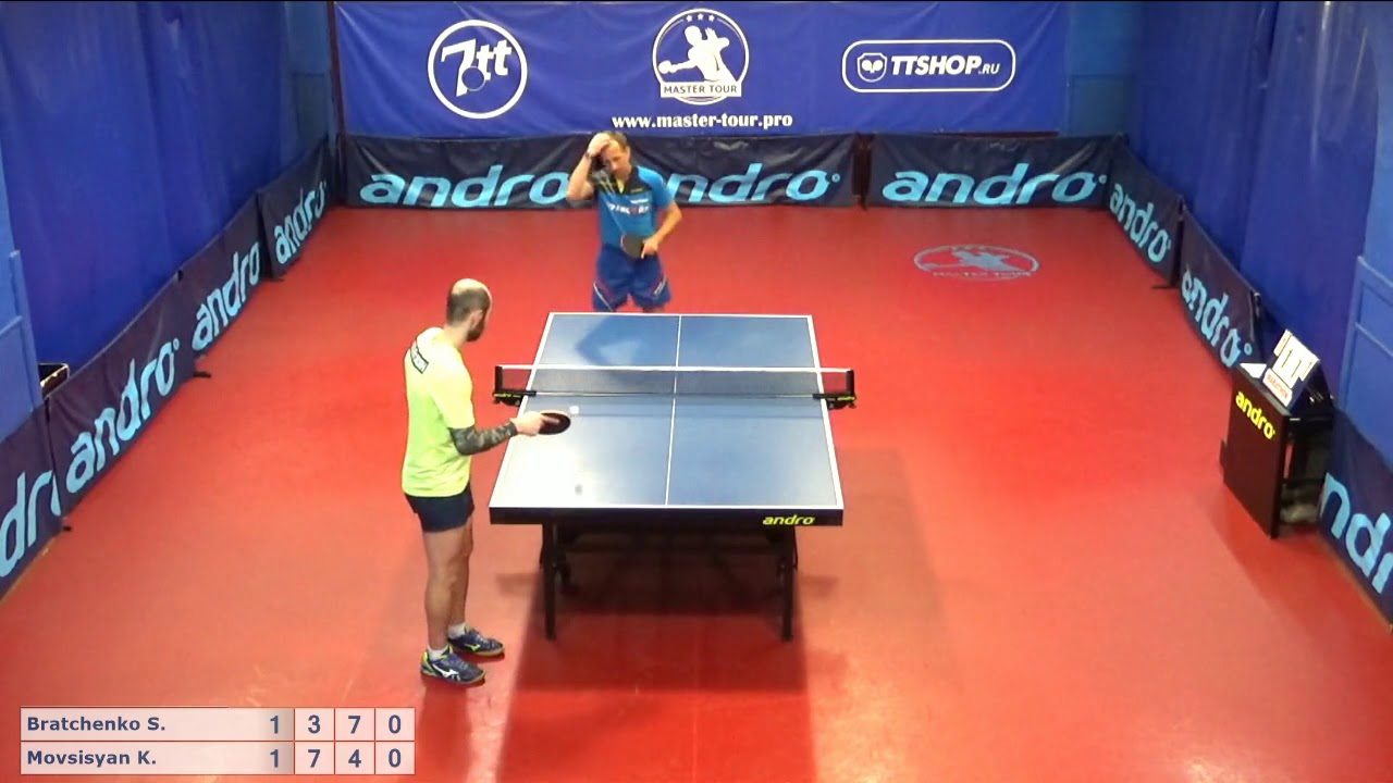 Настольный теннис матч 031119 1 Братченко Сергей Мовсисян Карен