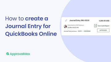 How to create a Journal Entry for QuickBooks Online