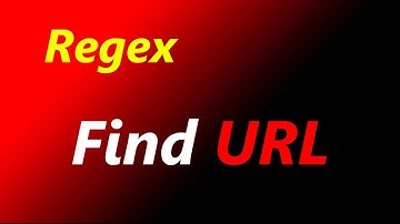 find the URL with regex