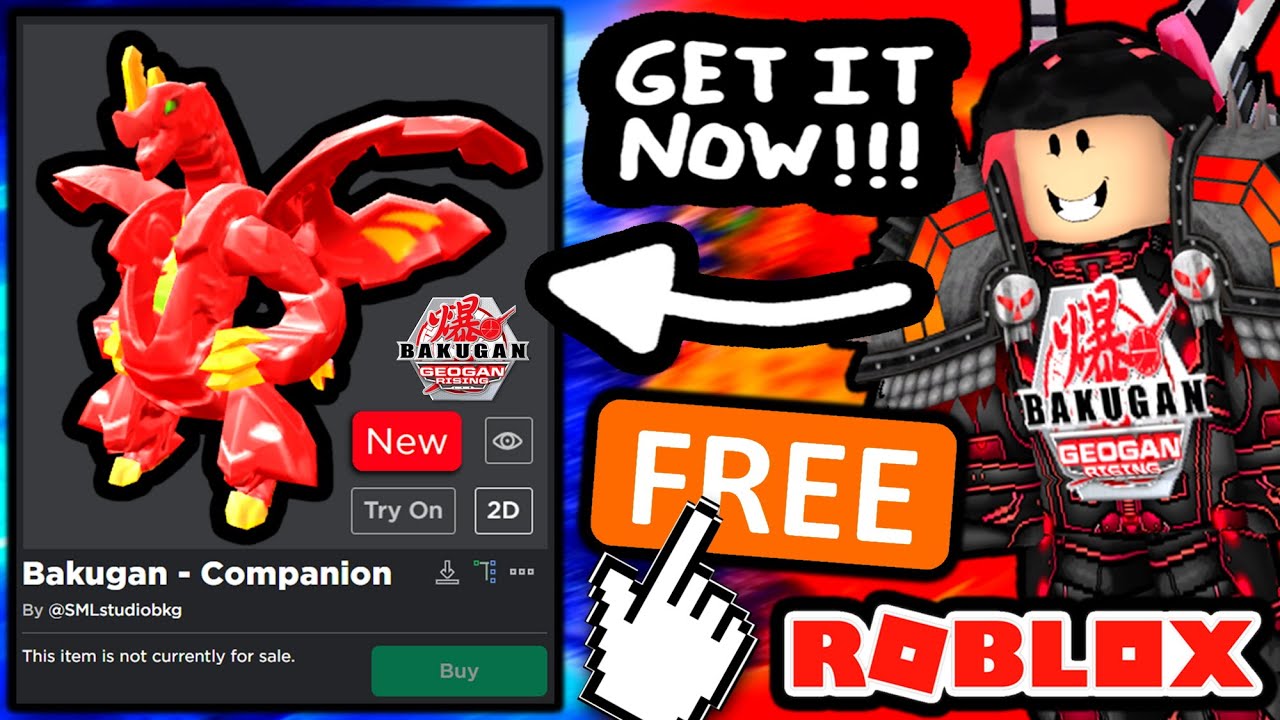 a Bakugan event item is selling for 100 robux after free for a few weeks :  r/roblox