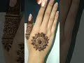 #shorts Most Beautiful Gol tikki Mehndi Design for Hand#viral #shortvideo #ytshort #mehndi