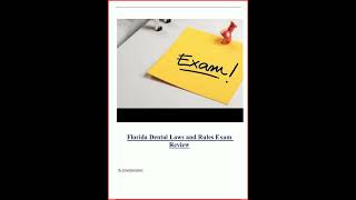 Florida Dental Laws And Rules Exam Review Latest Actual Ques Video