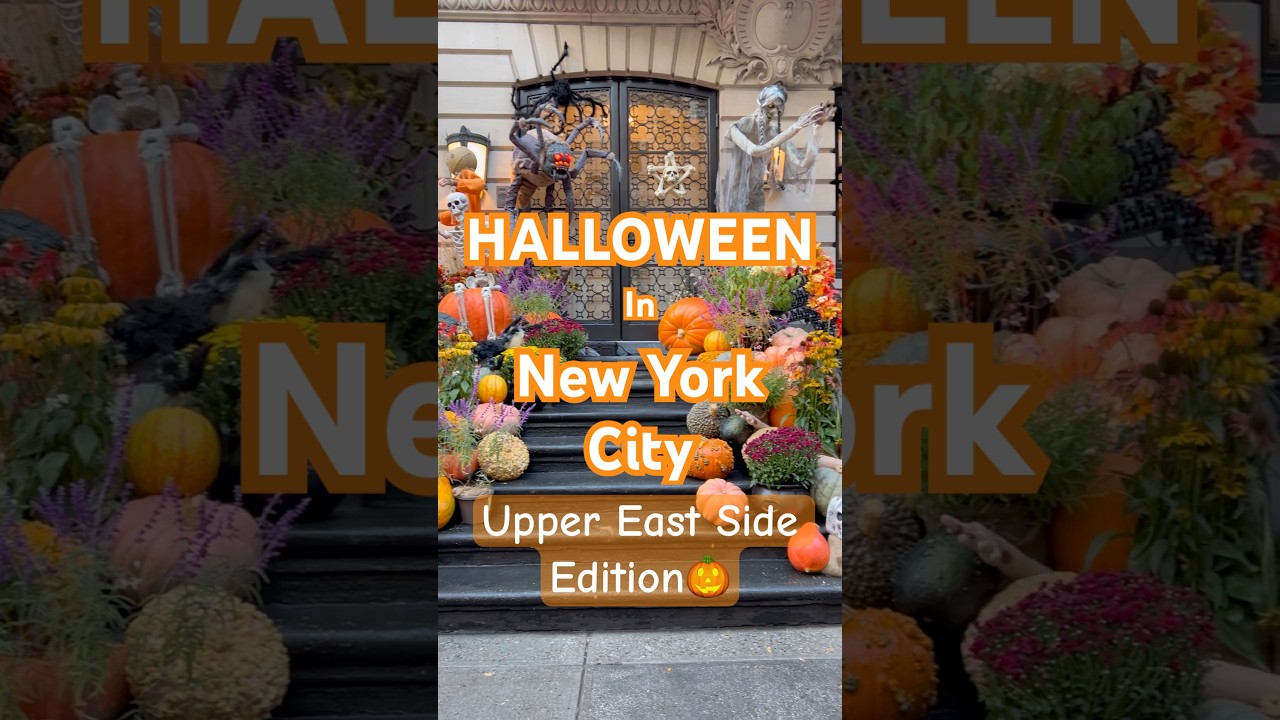 NYC Halloween 2025 🎃 | Upper East Side’s Spookiest Homes! 👻 New York City Travel Series