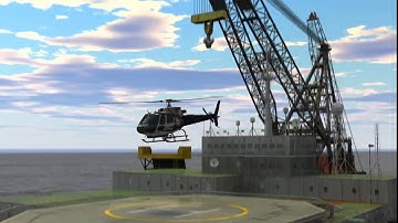 Houston oil and gas 3d animation | Helicopter Flight