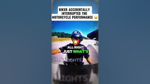 Biker Accidentally Interrupted the Motorcycle Performance