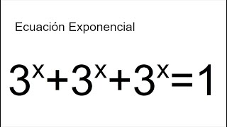 ¿SABES RESOLVER ESTA ECUACIÓN EXPONENCIAL? Matemáticas Básicas