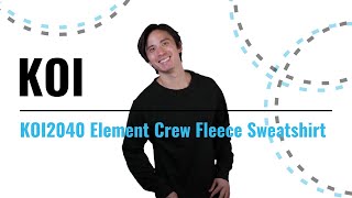 Koi KOI2040 Element Crew Fleece Sweatshirt | BlankShirts.ca