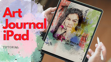 How to Create Digital Art Journal Process with Procreate