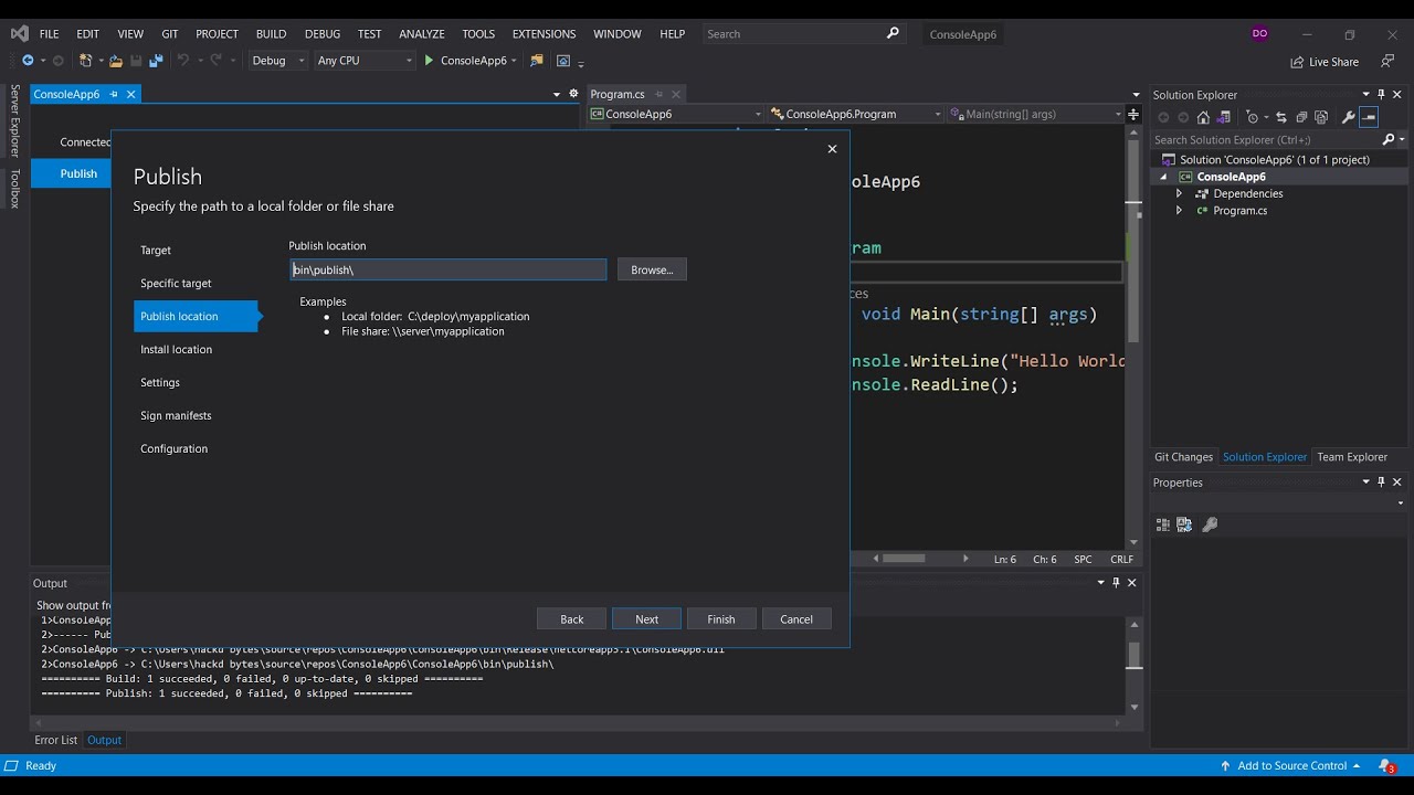 Generate EXE File from C# Project in Visual Studio 2019 - YouTube