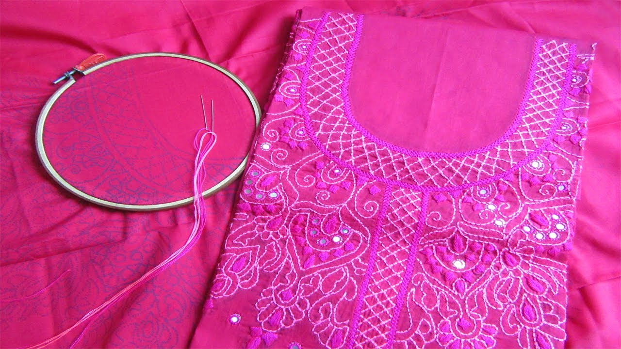 Hand Embroidery Neck Design Dress Design Hand Embroidery