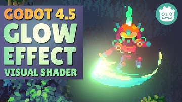 2D Glow Effect with Visual Shader in Godot 4.5 for Animations (Demonstrated in a 2D Top-down Game)