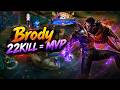 22 KILL = MVP BRODY FULL DAMAGE META IS BACK! 🔥 | BRODY BEST UPDATED BUILD AND EMBLEM 2026! #mlbb