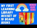 My first learning library boxset of 10 board books for kids  wonder house books