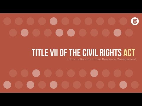 Video: Quale dei seguenti è vietato ai sensi del Titolo VII del Civil Rights Act del 1964?