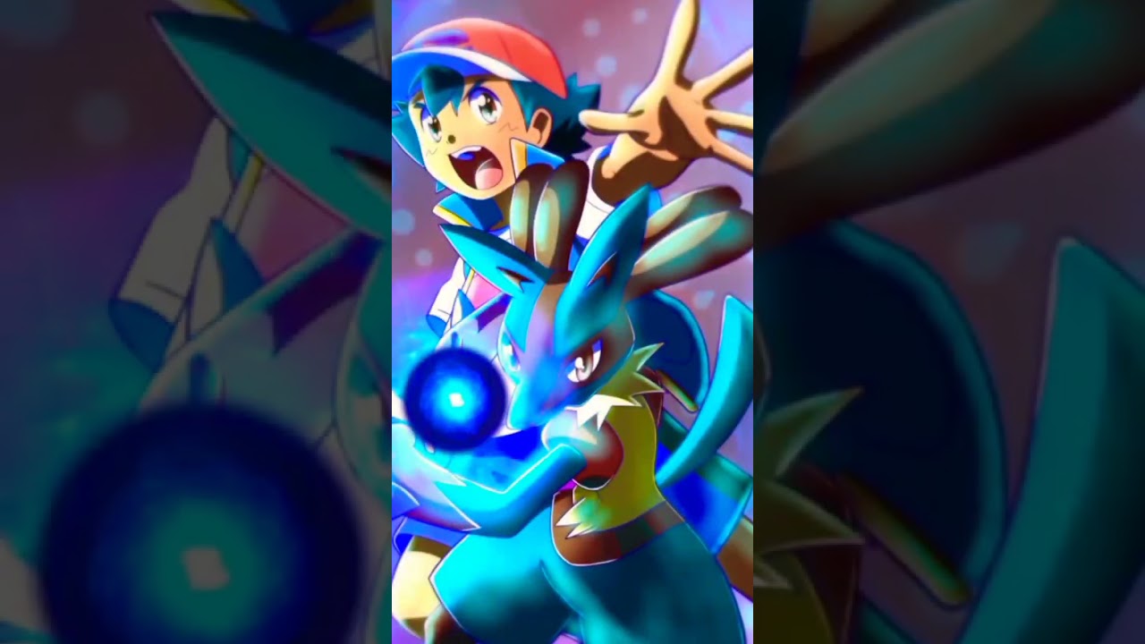 Ash and Lucario #animeedit #pokemon #viral #otaku