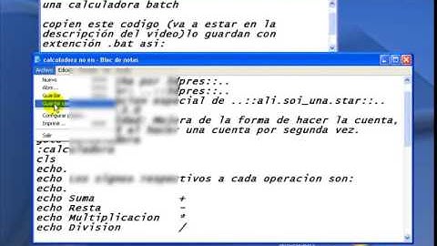 Como hacer una calculadora batch