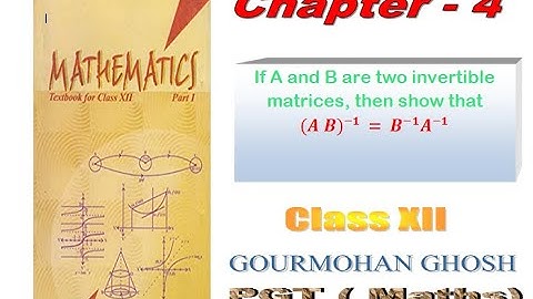 If  A and B are invertible matrices , then 〖(AB)〗^(-1)    = B^(-1)  A^(-1)