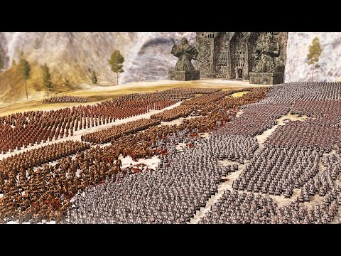 Видео: БИТВА ПЯТИ ВОИНСТВ | Гномы VS Эльфы | 25 000 юнитов Lord Of The Rings Cinematic Battle