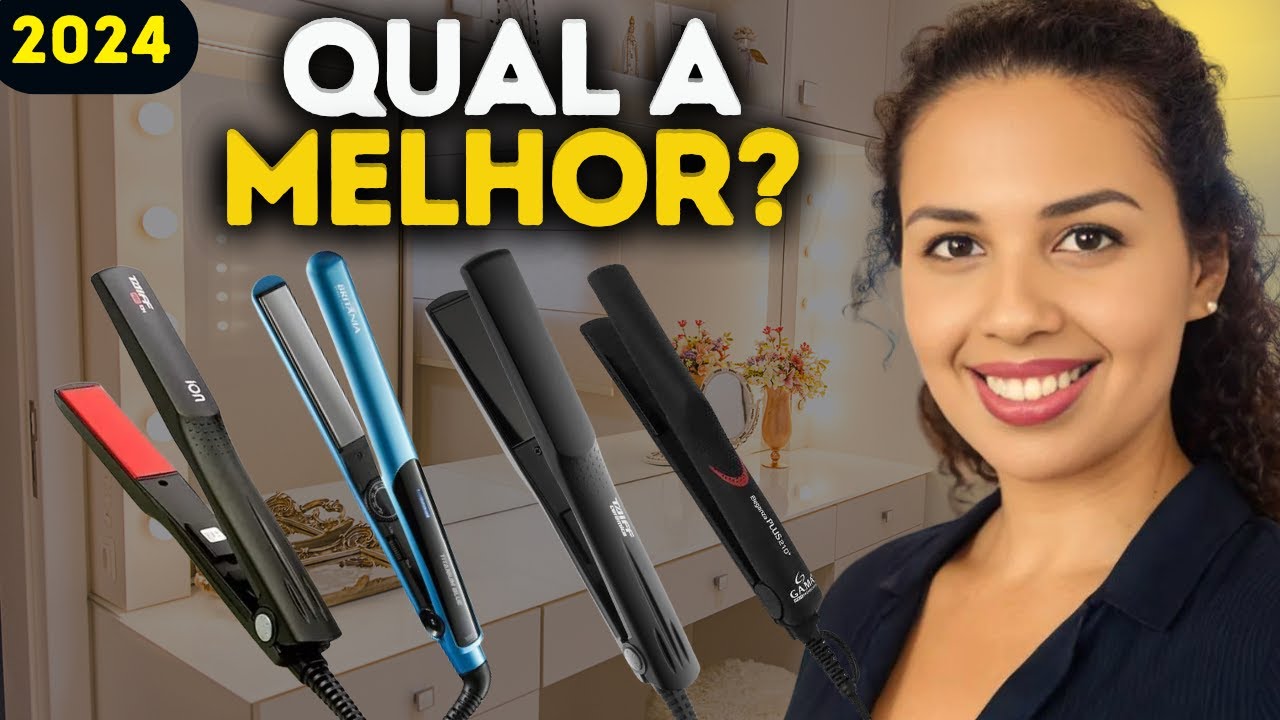 🟨TOP 4 Melhores CHAPINHAS DE CABELO | MELHOR PRANCHA DE CABELO | Qual a ...
