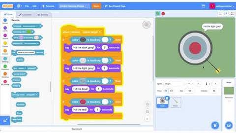 Video 2 VI CBSE Scratch color sensing