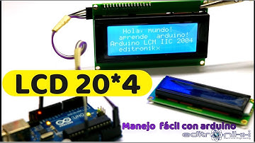 pantalla LCD 20*4 (LCD2004) con modulo I2C y ARDUINO fácil y sencillo | sponsor PCBWAY