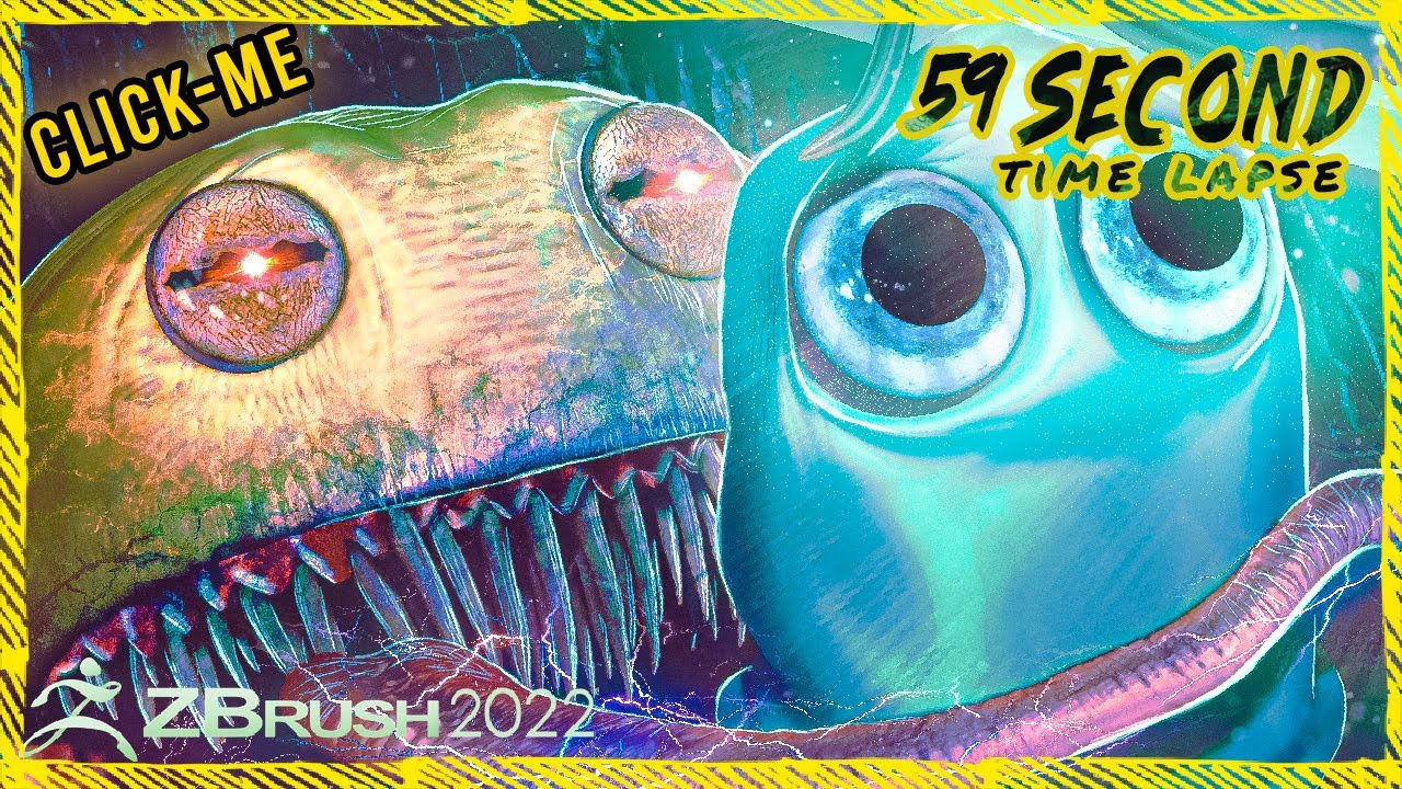 Scary PAC MAN Art in 3D - ZBrush 2022 