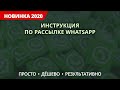 Массовая рассылка на WhatsApp (ватсап)