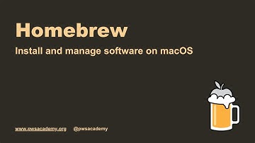 Using Homebrew to install and manage software on macOS