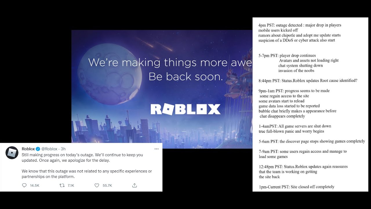 All Information About Roblox Maintenance and Whens it gonna get fixed 