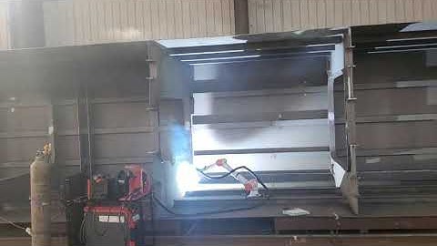 Robotic Welding for Main Girders of Large Port Cranes （2）#weldingcobot #cobot #cobotwelder