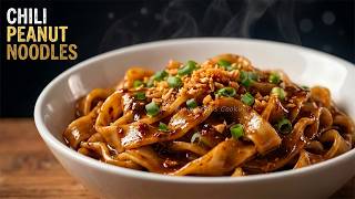 EVERYONE IS LOVING THIS SUPER EASY CHILI PEANUT NOODLES RECIPE... NOW I KNOW WHY!!!