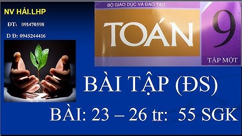 Giải bài tập 23 24 25 26 sgk toán 9 năm 2024