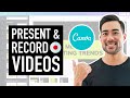 CANVA PRESENT AND RECORD FEATURE TUTORIAL // How To Edit Videos in Canva