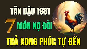 Tuổi Tân Dậu 1981, Thần phật chỉ rõ, có 7 món nợ đời, Trả xong rồi, Hậu vận an nhàn sung túc.