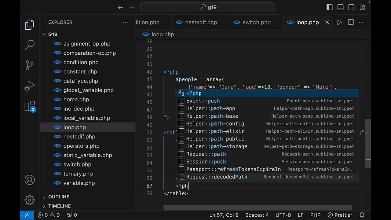 38 PHP foreach loop - YouTube