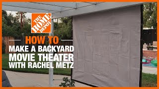 Outdoor Movie Theater with @LivingtoDIYwithRachelMetz | The Home Depot DIY On-Trend Workshops image