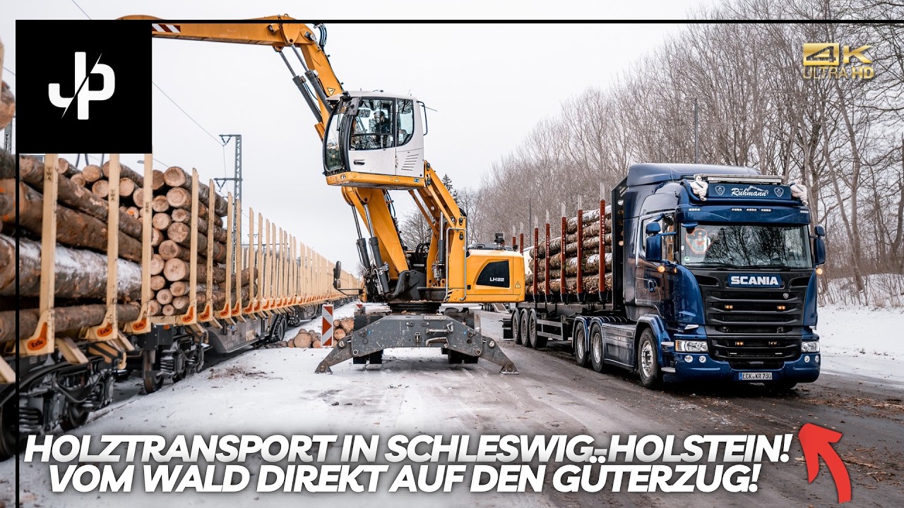 Forsteinsatz in Norddeutschland! 1500 Tonnen Holz umschlagen! || JP Agrar