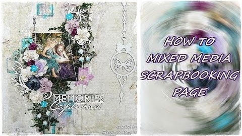 Scrapbooking mixed media page 