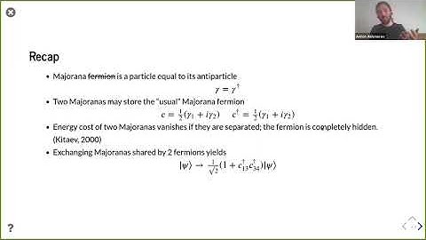 TMS21 Lecture 25. Anton Akhmerov. Majoranas and quantum transport simulations, part 1.