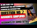 QUESTION NO 2 DK GOEL | CLASS 12TH | PARTNERSHIP FUNDAMENTALS |ACCOUNTANCY.