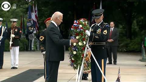 President Biden lays wreath at the Tomb of the Unknown Soldier